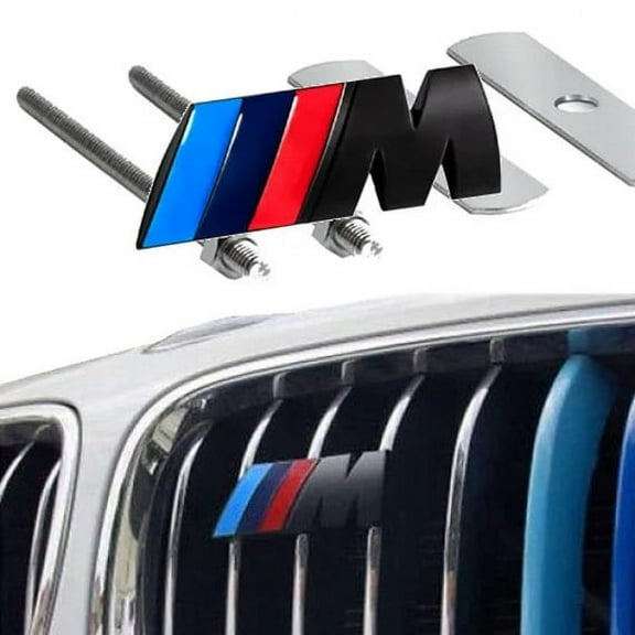 D Metal Sticker Car Front Grille Trunk M Emblem Badge Accessories for BMW M2 M3 M4 M5 M1 X1 X3 E90 E60 E46 F10 F30 E39 E36 F20