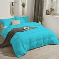 thumbnail image 1 of D.N.G. BEDDINGS 1 Piece Boho Chic Pom Pom Comforter, All Season Down Alternative Bedding Comforter - (King/California King Size, Turquoise Blue) 800 Thread Count, Egyptian Cotton., 1 of 6