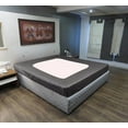 thumbnail image 1 of D.N.G. BEDDINGS 1 Piece Box Spring Cover - 100% Egyptian Cotton, 800 TC, Wrap Around 4 Sides Bed Skirt for Hotel & Home, Fits Box Springs up to 26 Inch - King, Stripe Dark Grey Color, 1 of 8
