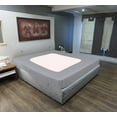 thumbnail image 1 of D.N.G. BEDDINGS 1 Piece Box Spring Cover - 100% Egyptian Cotton, 800 TC, Wrap Around 4 Sides Bed Skirt for Hotel & Home, Fits Box Springs up to 18 Inch - Twin, Stripe Silver Color, 1 of 8