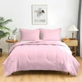thumbnail image 1 of D.N.G. BEDDINGS 1 Piece Luxury Thicker Pattern Comforter, Premium Super Soft, 800 Thread Count, 100% Egyptian Cotton, Oversized Super King Size Light Pink Solid Color, 1 of 6