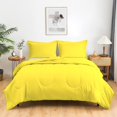 thumbnail image 1 of D.N.G. BEDDINGS 1 Piece Luxury Thicker Pattern Comforter, Premium Super Soft, 800 Thread Count, 100% Egyptian Cotton, Twin/Twin XL Size Yellow Solid Color, 1 of 6