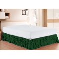 thumbnail image 1 of D.N.G. BEDDINGS 1 Piece Multi Ruffle Bed Skirt, 10 Inch Deep Pocket, 800 Thread Cotton 100% Egyptian Cotton, Queen Size (60" x 80") Inch, Solid Green, 1 of 2