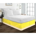 thumbnail image 1 of D.N.G. BEDDINGS 1 Piece Split Corner Two Tone Tailored Bed Skirt, California King Size 26 Inch Deep Pocket, 800 Thread Count, 100% Egyptian Cotton, Solid Yellow/Ivory Color., 1 of 3