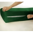 thumbnail image 1 of D.N.G. BEDDINGS 100% Egyptian Cotton, Zipper Mattress Cover, 800 Thread Counts, 12 Inch Deep Pocket, Twin Size, Solid Green Color, Zipper around the mattress, 1 of 2