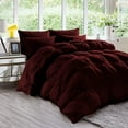 thumbnail image 1 of D.N.G. BEDDINGS 3 Piece Luxury Pinch Pleated Comforter Set Premium 800 Thread Count 100% Egyptian Cotton Twin/Twin XL Size Solid Wine Color, 1 of 4