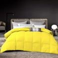 thumbnail image 1 of D.N.G. BEDDINGS 800 Thread Count 5 Piece Comforter Set, 100% Egyptian Cotton Cover, Damask Stripe, Full/Queen Size, Yellow Color, 1 of 6