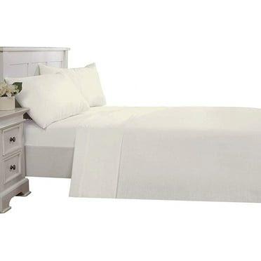 D.N.G. BEDDINGS 800 Thread Count Egyptian Cotton Solid White Queen Sheet Set, 15 Inch Deep Pocket