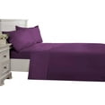 thumbnail image 1 of D.N.G. BEDDINGS Luxury 4 Piece Sheet Set with 10 Inch Deep Pocket 800 Thread Count 100% Egyptian Cotton Solid Plum Color Twin XL Size, 1 of 4