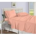 thumbnail image 1 of D.N.G. BEDDINGS Luxury 4 Piece Sheet Set with 10 Inch Deep Pocket 800 Thread Count 100% Egyptian Cotton Stripe Peach Color Twin XL Size, 1 of 3