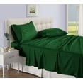 thumbnail image 1 of D.N.G. BEDDINGS Luxury 4 Piece Sheet Set with 15 Inch Deep Pocket 800 Thread Count 100% Egyptian Cotton Stripe Green Color Olympic Queen Size, 1 of 3