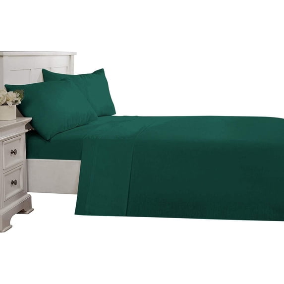 D.N.G. BEDDINGS Luxury 4 Piece Sheet Set with 18 Inch Deep Pocket 800 Thread Count 100% Egyptian Cotton Solid Teal Green Color Twin XL Size