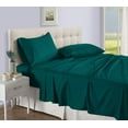 thumbnail image 1 of D.N.G. BEDDINGS Luxury 4 Piece Sheet Set with 18 Inch Deep Pocket 800 Thread Count 100% Egyptian Cotton Stripe Teal Color King Size, 1 of 3