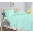 thumbnail image 1 of D.N.G. BEDDINGS Luxury 4 Piece Sheet Set with 24 Inch Deep Pocket 800 Thread Count 100% Egyptian Cotton Stripe Aqua Blue Color Full Size, 1 of 3