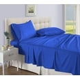 thumbnail image 1 of D.N.G. BEDDINGS Luxury 4 Piece Sheet Set with 24 Inch Deep Pocket 800 Thread Count 100% Egyptian Cotton Stripe Royal Blue Color Twin Size, 1 of 3