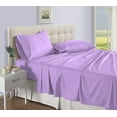 thumbnail image 1 of D.N.G. BEDDINGS Luxury 4 Piece Sheet Set with 28 Inch Deep Pocket 800 Thread Count 100% Egyptian Cotton Stripe Lillac Color King Size, 1 of 3