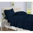 thumbnail image 1 of D.N.G. BEDDINGS Luxury 4 Piece Sheet Set with 28 Inch Deep Pocket 800 Thread Count 100% Egyptian Cotton Stripe Navy Blue Color Full Size, 1 of 3