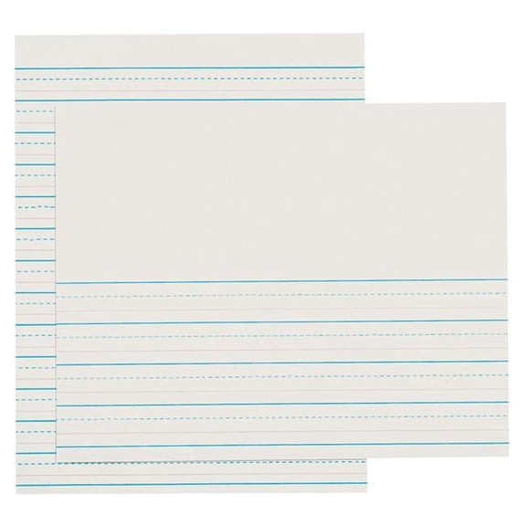 D-Nealian Ruled Pads Ream 2nd 3rd Grade - 500 Sheets Per Pack - 3 Reams