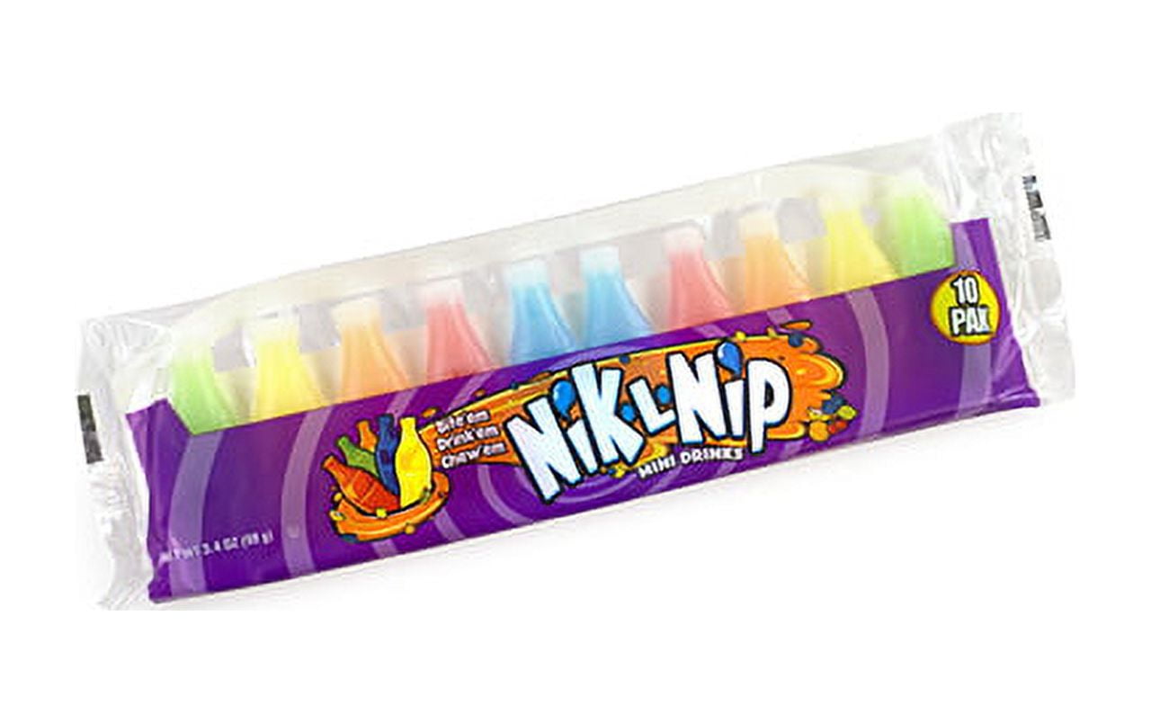 D/Nik L Nips SyrupFilled Wax Bottles, 8 Count, 12 Pack