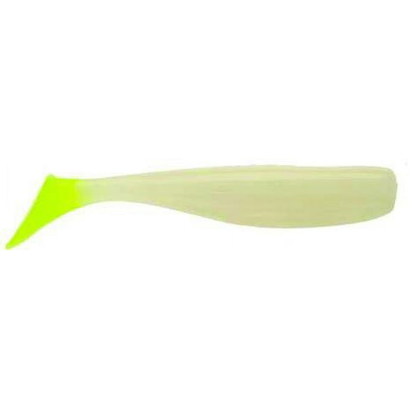 D.O.A. CALS-385 CAL Shad Tail Glow Chartreuse 3" Soft Plastic Fishing Lure 12-Pk