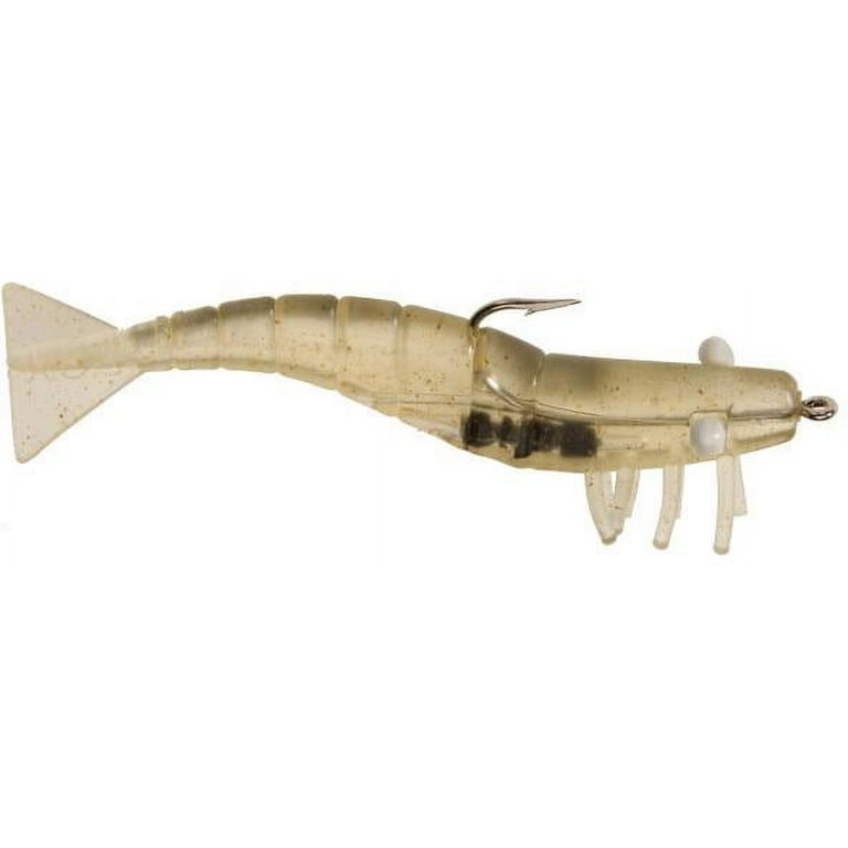 Generic 3x Shrimp Bait Simulation Prawn Saltwater Hook Clear