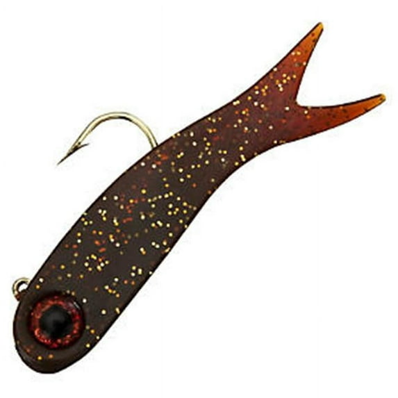DOA TZR14-304 TerrorEyz Jighead 1/4 oz Rootbeer/Gold Glitter