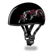 thumbnail image 1 of D.O.T. DAYTONA SKULL CAP- W/ BARBED ROSES, 1 of 7