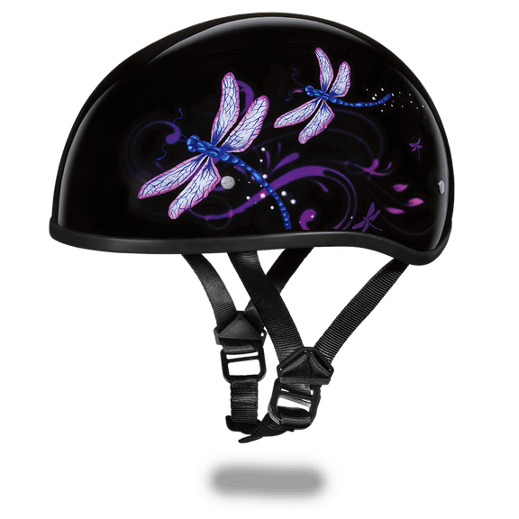 D.O.T. DAYTONA SKULL CAP- W/ DRAGONFLY
