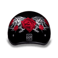 thumbnail image 1 of D.O.T. DAYTONA SKULL CAP- W/ ROSE, 1 of 6