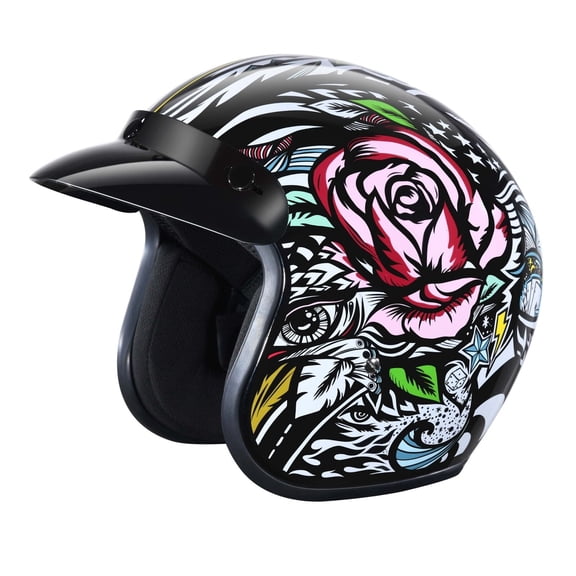 D.O.T. Daytona Cruiser Helmet- W/ Tribal- S