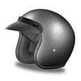 thumbnail image 1 of D.O.T. Daytona Slim Line Skull Cap 1/2 Shell Helmet In The Gun Metal Grey Metallic Finish,, 1 of 6