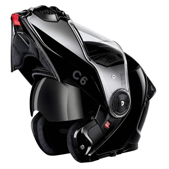 D.O.T. & ECE Daytona C6 Modular Helmet- Hi-Gloss Black