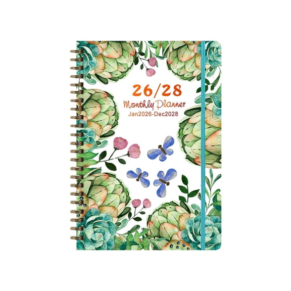 D Paper 2026 2028 Planner Academic Weekly Monthly Calendar Book With Tabs For Student School Office Planning 7.5X5.4In Style D