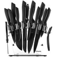thumbnail image 1 of D.Perlla Knife Set, 16 PCS High Carbon Stainless Steel Kitchen Knife Set, BO Oxidation for Anti-Rusting, Black Knife Set with Acrylic Stand and Serrated Steak Knives, 1 of 7