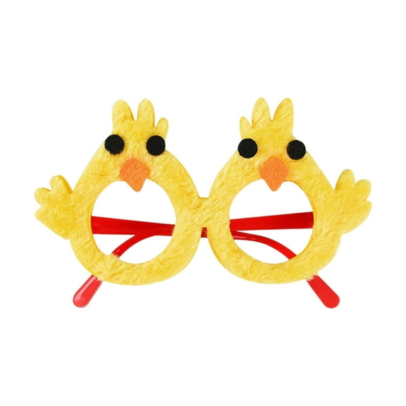 D Plastic Easter Glasses Photo Prop Bunny Rabbit Ear Shape Novelty Eyewear For Spring Holiday Party Favor Egg Hunt Costume Accessory 7.48X5.91X0.79Inch
