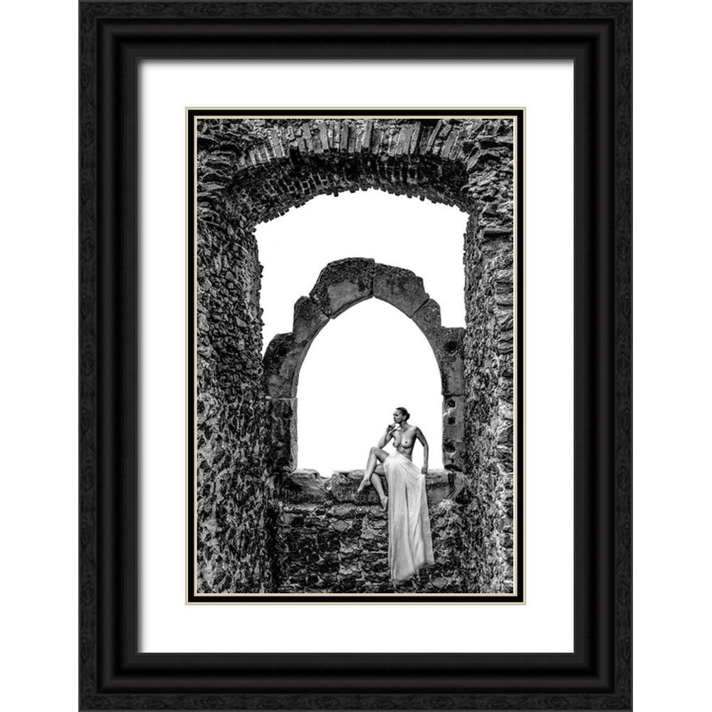 D. Pop, Ovi 13x18 Black Ornate Wood Framed with Double Matting