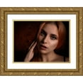 thumbnail image 1 of D. Pop, Ovi 14x11 Gold Ornate Wood Framed with Double Matting Museum Art Print Titled - Darina, 1 of 4