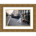 thumbnail image 1 of D. Pop, Ovi 14x11 Gold Ornate Wood Framed with Double Matting Museum Art Print Titled - Station Goodies, 1 of 4