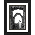 thumbnail image 1 of D. Pop, Ovi 17x24 Black Ornate Wood Framed with Double Matting Museum Art Print Titled - Thinking, 1 of 4