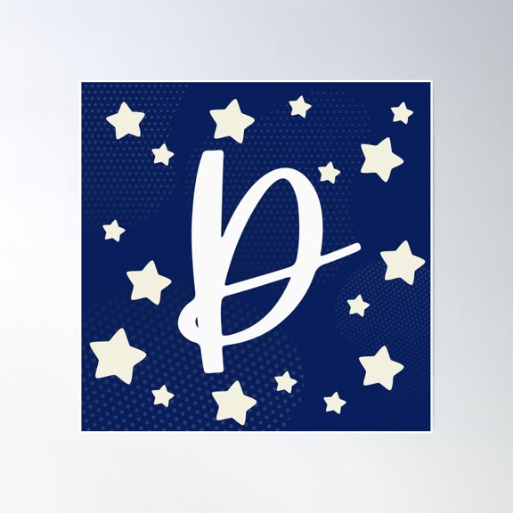 D Poster Wall Art, Modern Wall Decor, 30x30 UNFRAMED