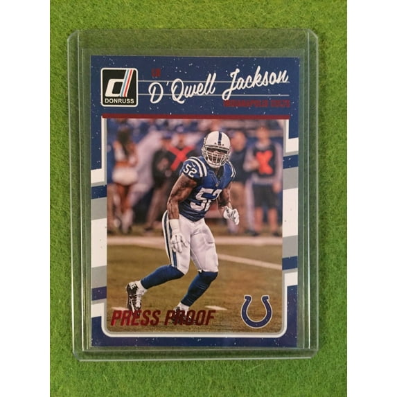 D'Qwell Jackson NFL Football Card 2016 Donruss Press Proof #128 - Rare Red Foil!