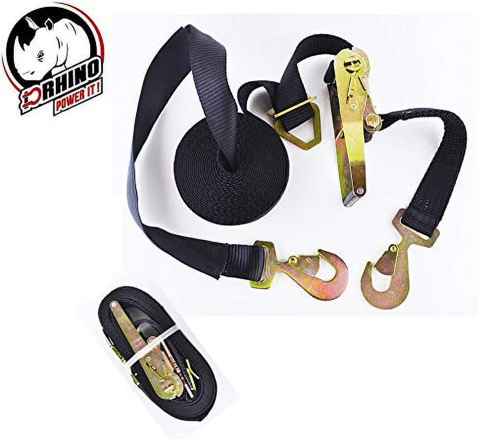 8 Pack J Finger Hooks For Ratchet Straps – Zinc Plated, For Tie Downs & Trailers