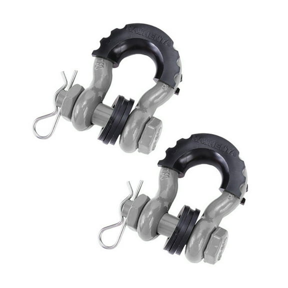 D-Ring Shackle 28660lbs Break Strength 5/8" 18mm Pin Off-road Recovery Towing Gear Anti-Rust Bow Shackle 2Pcs
