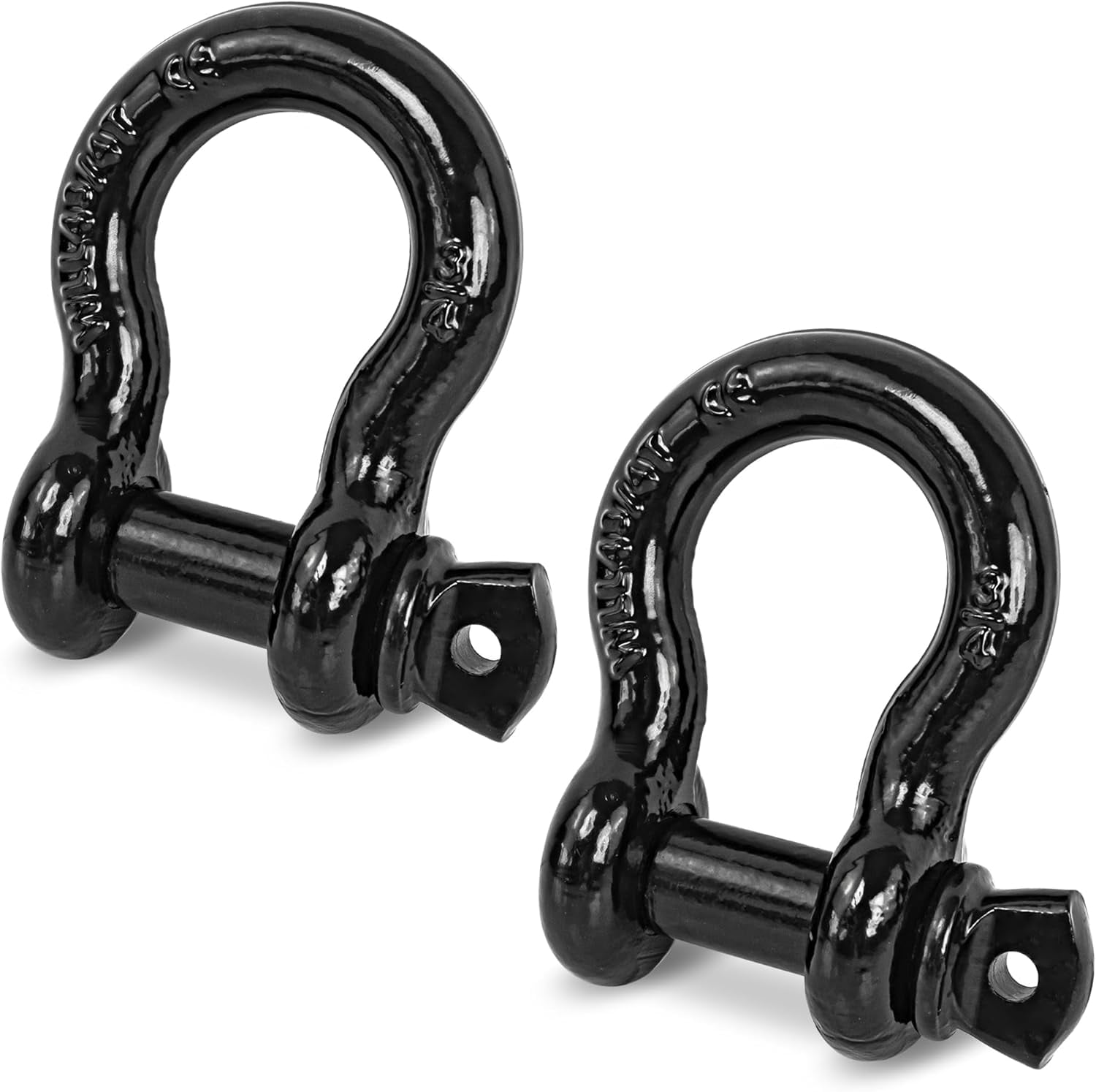 D Ring Shackles, 1/2" Clevis Shackle with 9/16" Screw Pin 26,400Ibs