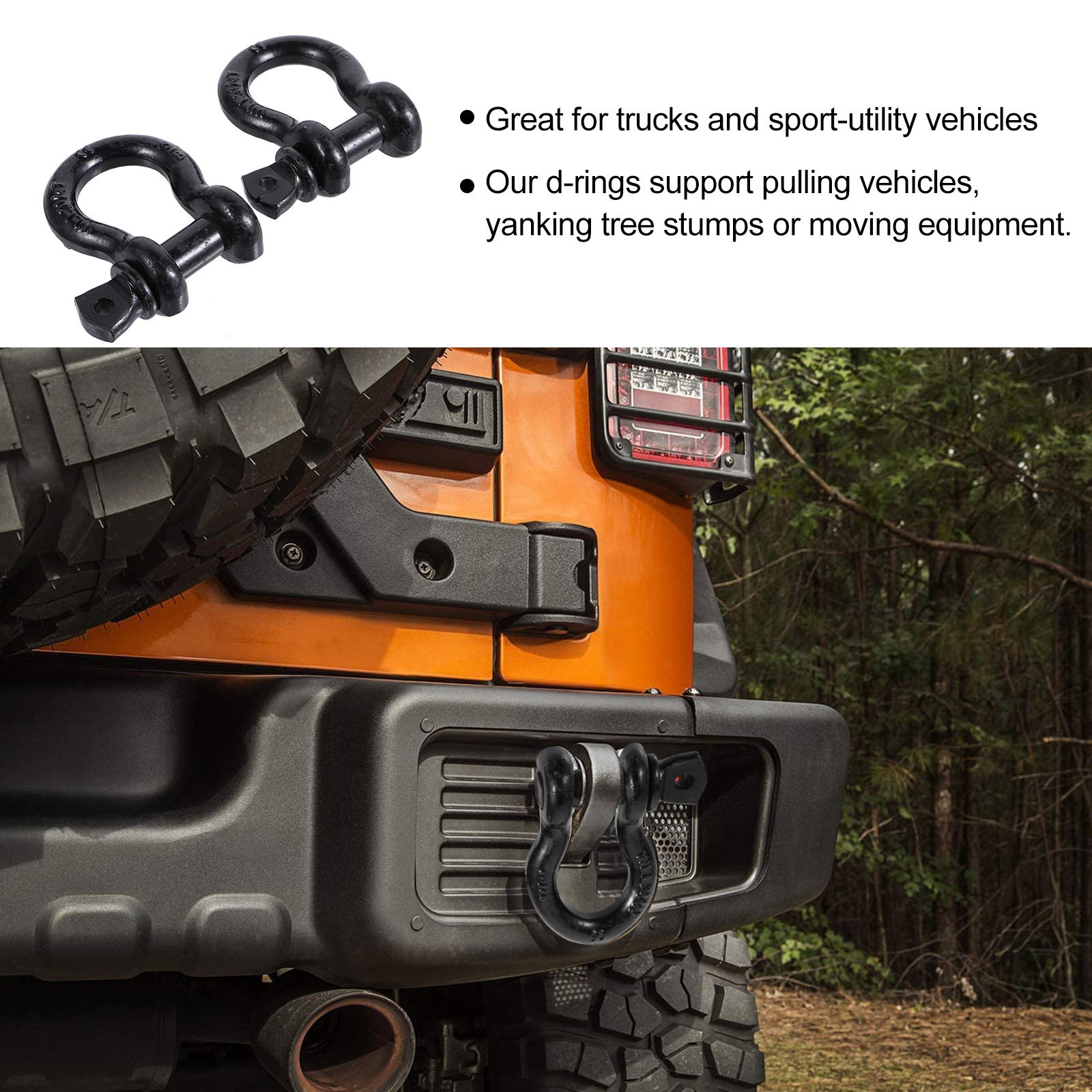 D Ring Shackles 2 Pcs D Ring Shackles Tow Winch Shackles Recovery Off