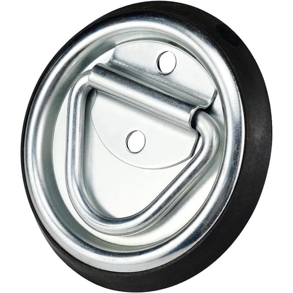 D-Ring Tie Down Anchors, 4 Inch Heavy Duty Tie Down Hooks Floor Flush Surface Mount for , , Bed Bracket, Pickup Camper, 2000 lbs Capacity