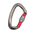 thumbnail image 1 of D Rings Carabiners Small Carabiner Clip Heavy Duty Webbing Release Hook Key Chain Carabiner for Rappelling, Camping, Punching Bags, Caving Gray, 1 of 8