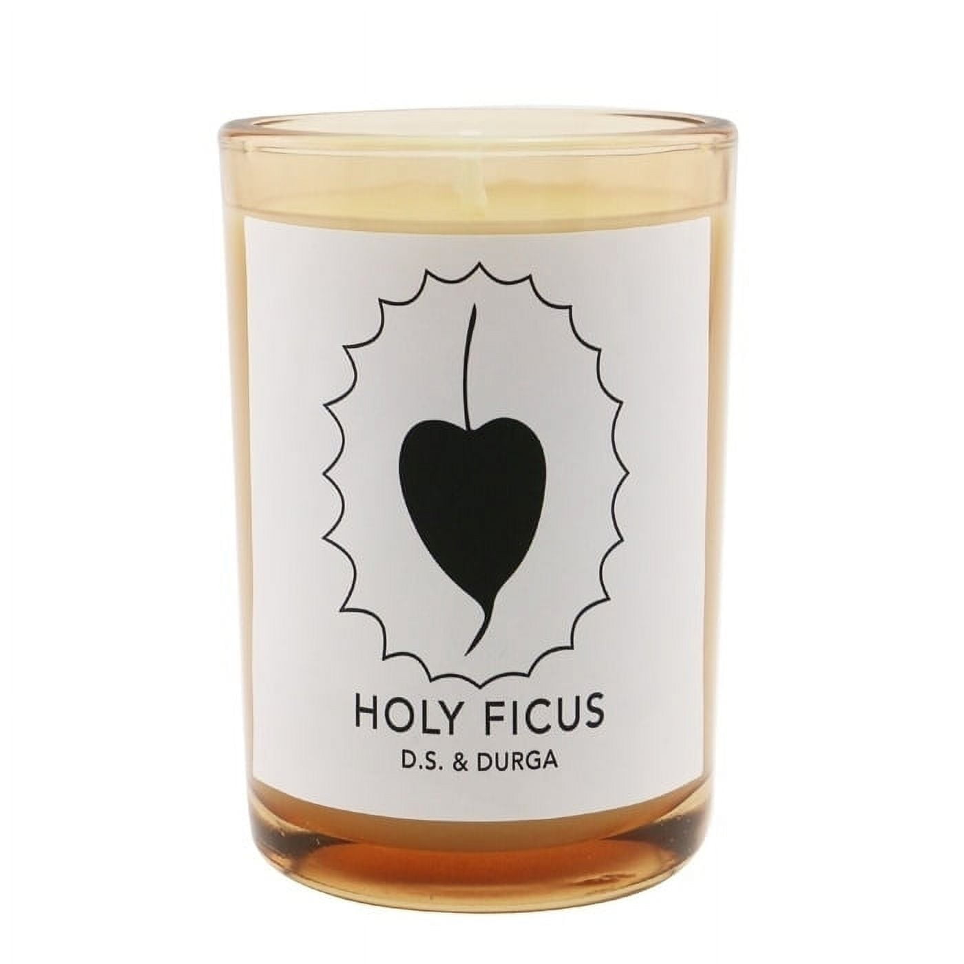 Holy Ficus Green Soy Scented Candle in Glass Jar