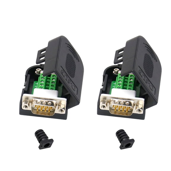 D SUB 9Pin RS232 Adapters RS485 RS422 Connection with Mounting Screws/Nut and Easy Installation