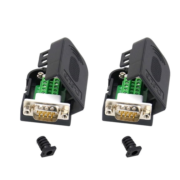 D SUB 9Pin RS232 Adapters RS485 RS422 Connection with Mounting Screws/Nuts and Easy Installation